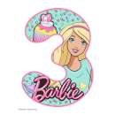 Barbie Number 3 Edible Icing Image